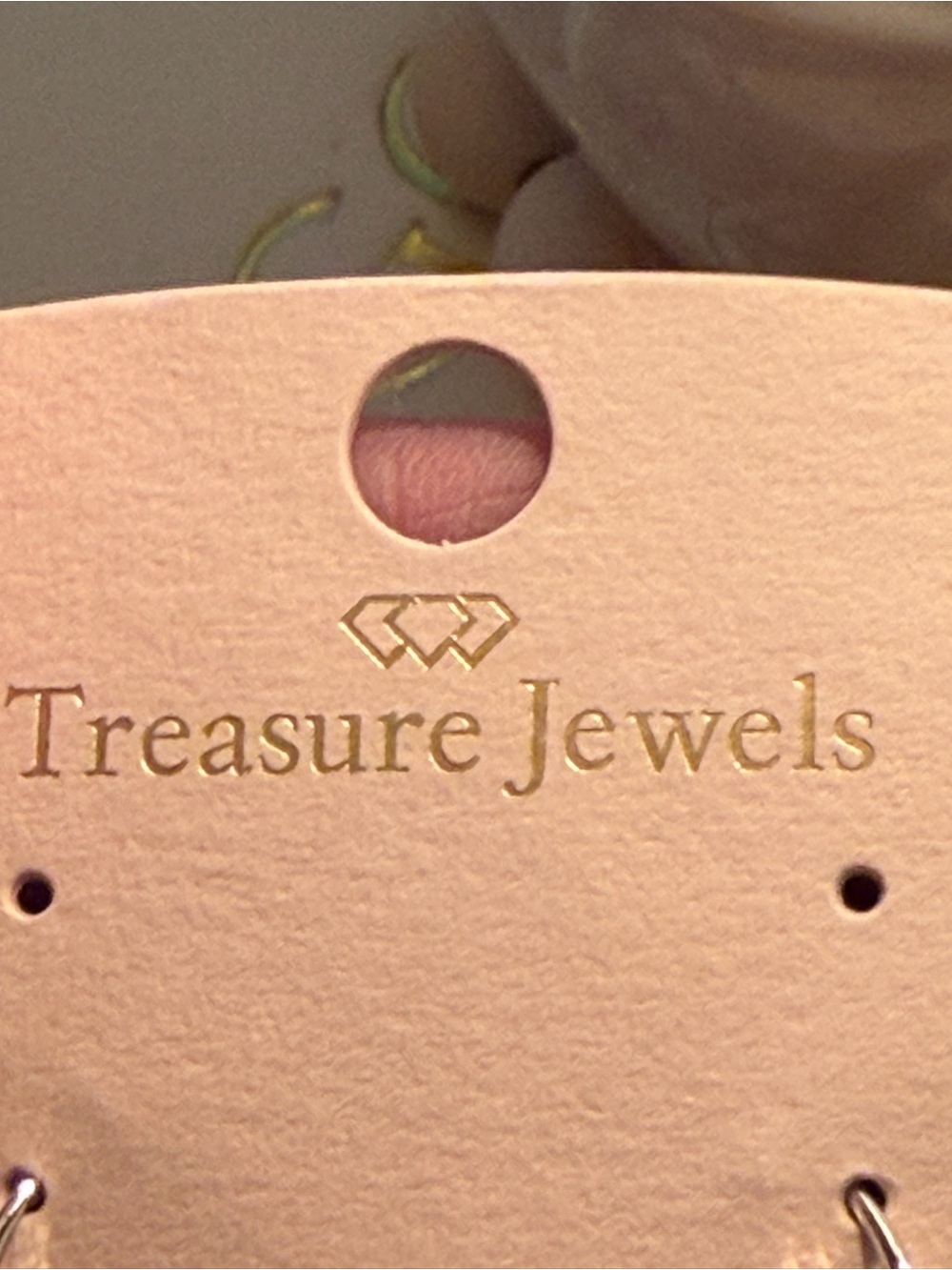 Treasure Jewels Silver CZ Crystal Hoop Earrings NWT Sparkly Statement - Picture 6 of 7